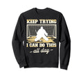 Field Hockey Goalie Keep Trying Sweatshirt - Custom Art Print Men Women - T-Shirt, Sweatshirt, Hoodie