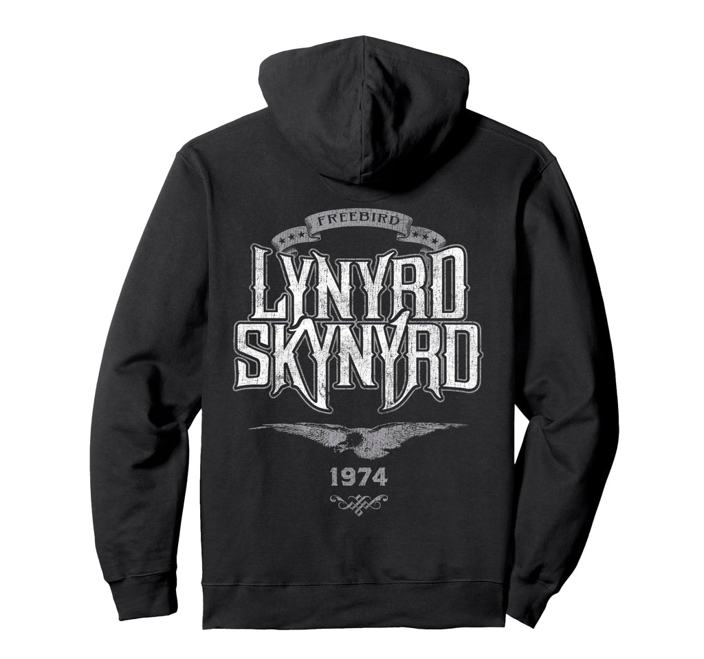 Lynyrd Skynyrd Freebird Logo 1974 Rock Hoodie - Custom Art Print Unisex - T-Shirt, Sweatshirt, Hoodie