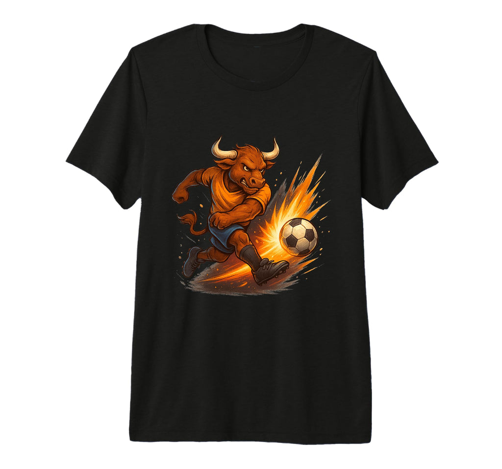 Soccer Bull Fierce Power Kick Tri T-Shirt - Streetwear Style Men Women - T-Shirt, Sweatshirt, Hoodie