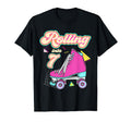 Rolling Into 7 Year Old Roller T-Shirt - Casual Everyday Wear Men Women - T-Shirt, Sweatshirt, Hoodie