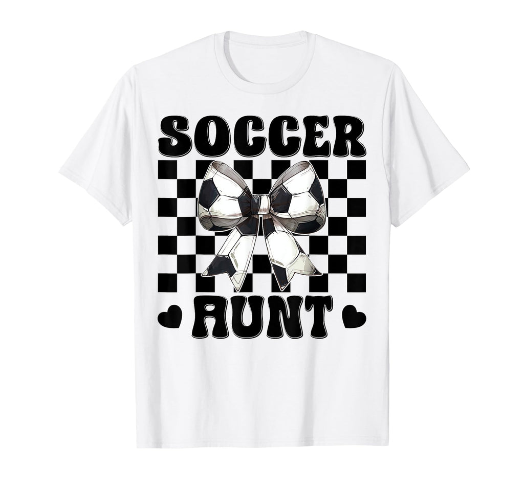Womens Coquette Bow Ribbon Soccer T-Shirt - Trendy Graphic Men Women - T-Shirt, Sweatshirt, Hoodie