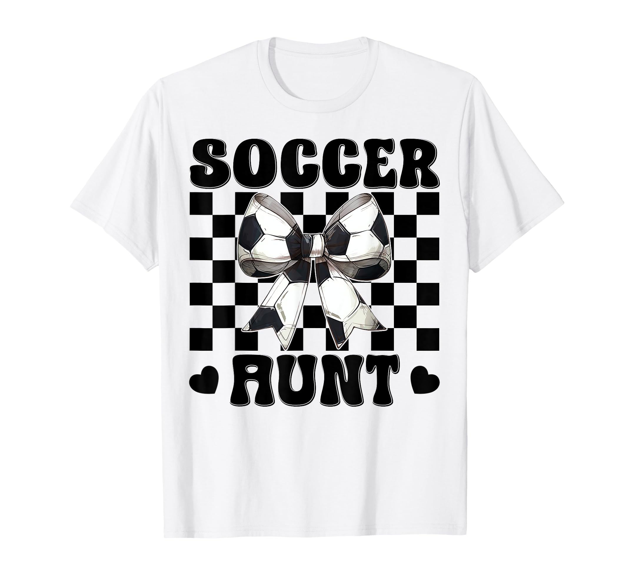 Womens Coquette Bow Ribbon Soccer T-Shirt - Trendy Graphic Men Women - T-Shirt, Sweatshirt, Hoodie