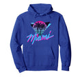Miami Palm Trees Vaperwave Synthwave 80S Hoodie - Graphic Print for Adults - T-Shirt, Sweatshirt, Hoodie