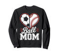Soccer Baseball Ball Mom Soccer Sweatshirt - Custom Art Print for Adults - T-Shirt, Sweatshirt, Hoodie