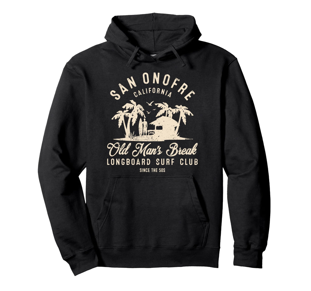 Simplesan Onofre Old Mans Break Longboard Hoodie - Graphic Print Unisex - T-Shirt, Sweatshirt, Hoodie