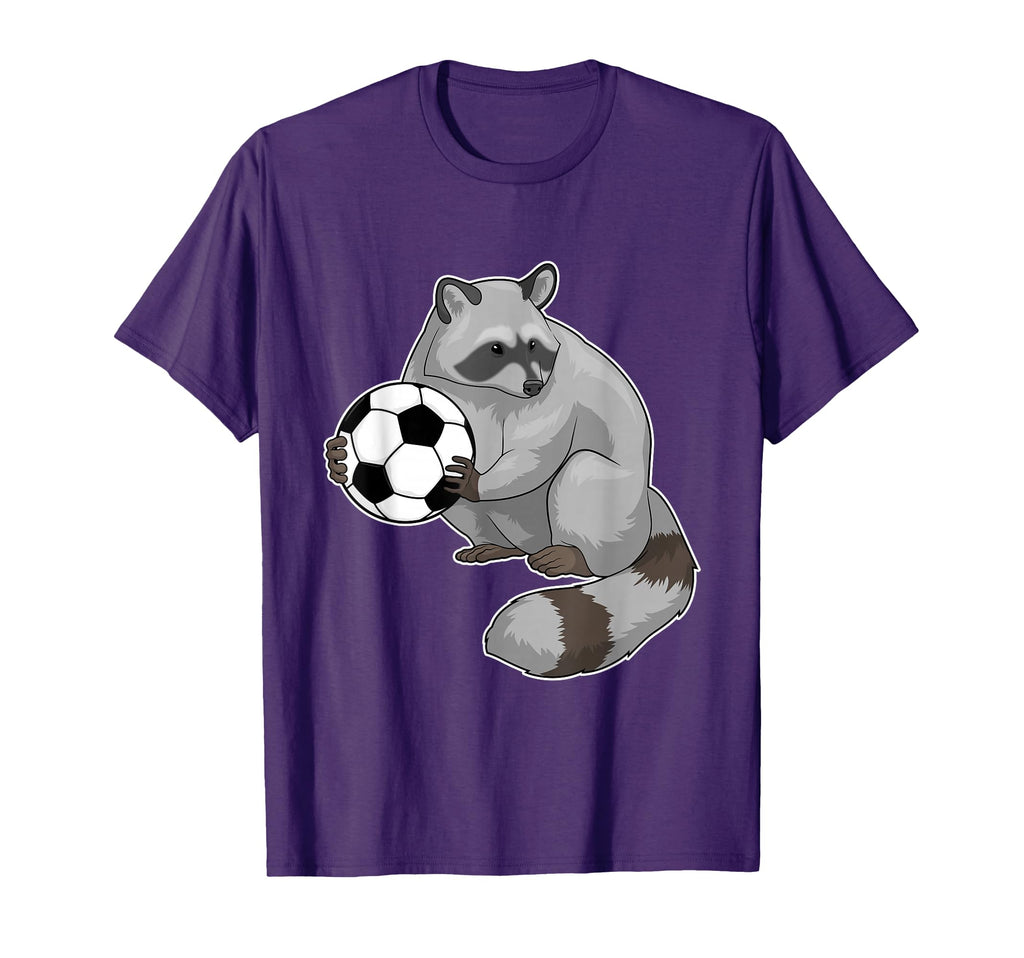 Raccoon Soccer Player Soccer Sports T-Shirt - Aesthetic Graphic for Adults - T-Shirt, Sweatshirt, Hoodie