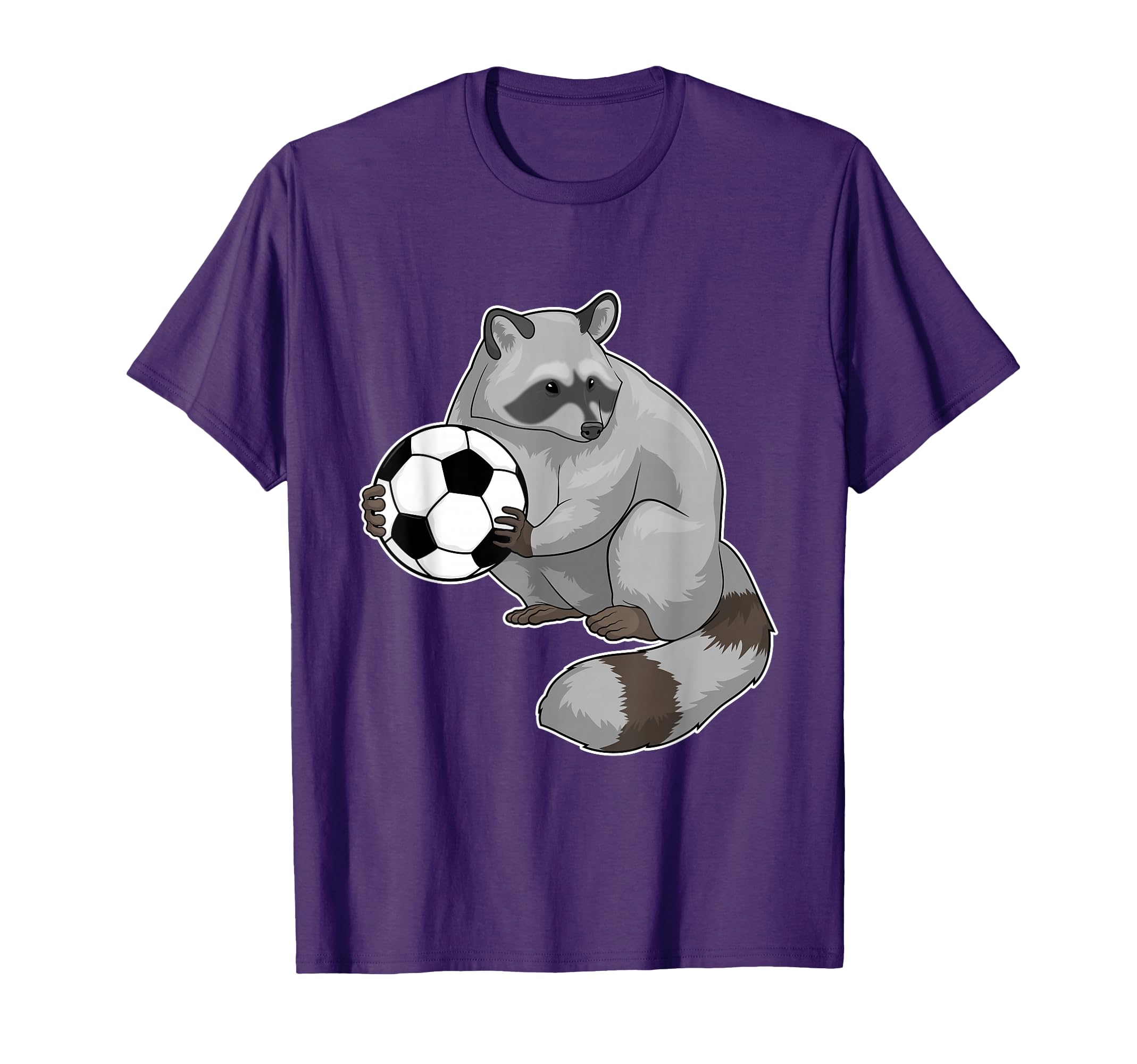 Raccoon Soccer Player Soccer Sports T-Shirt - Aesthetic Graphic for Adults - T-Shirt, Sweatshirt, Hoodie