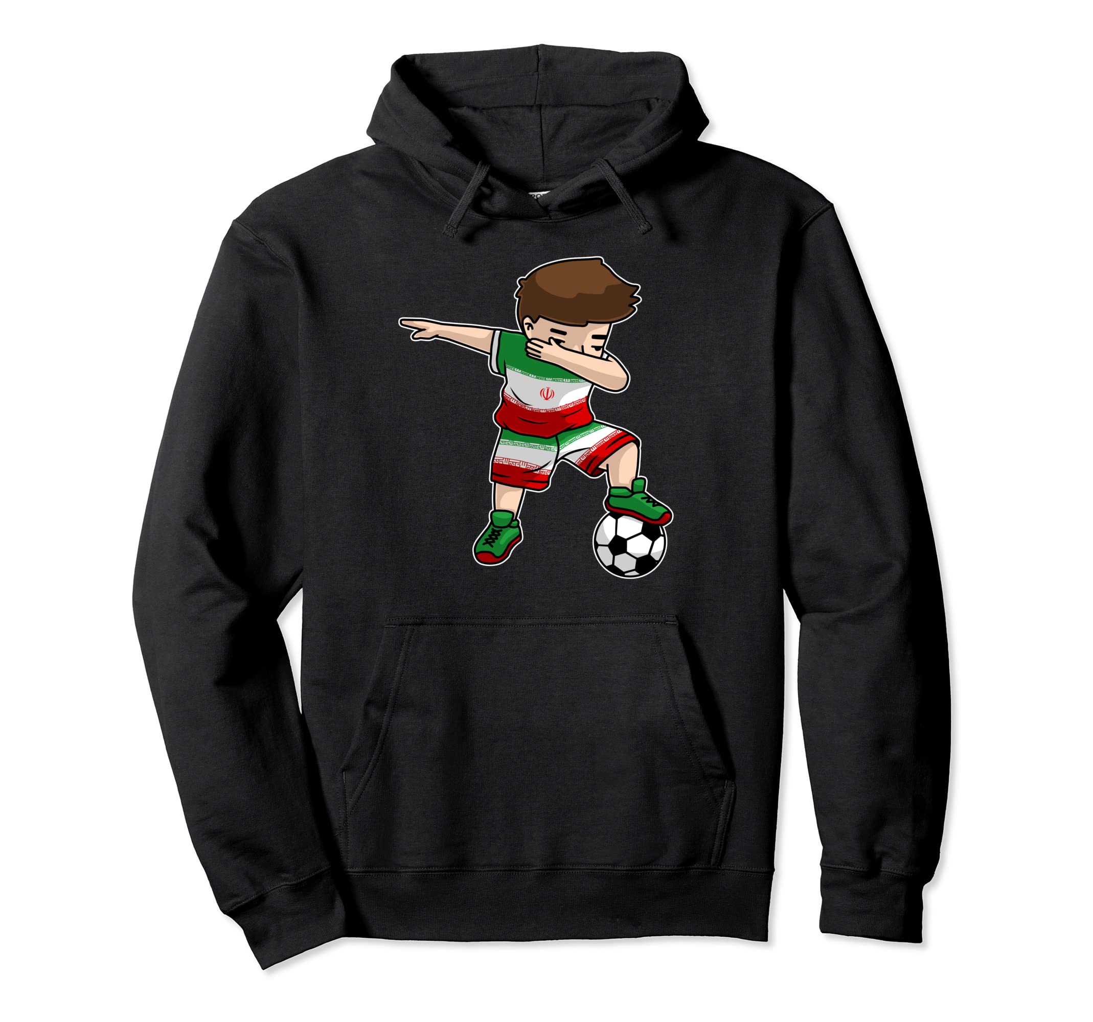 Dabbing Soccer Iran Iranian Persian Hoodie - Custom Art Print for Adults - T-Shirt, Sweatshirt, Hoodie