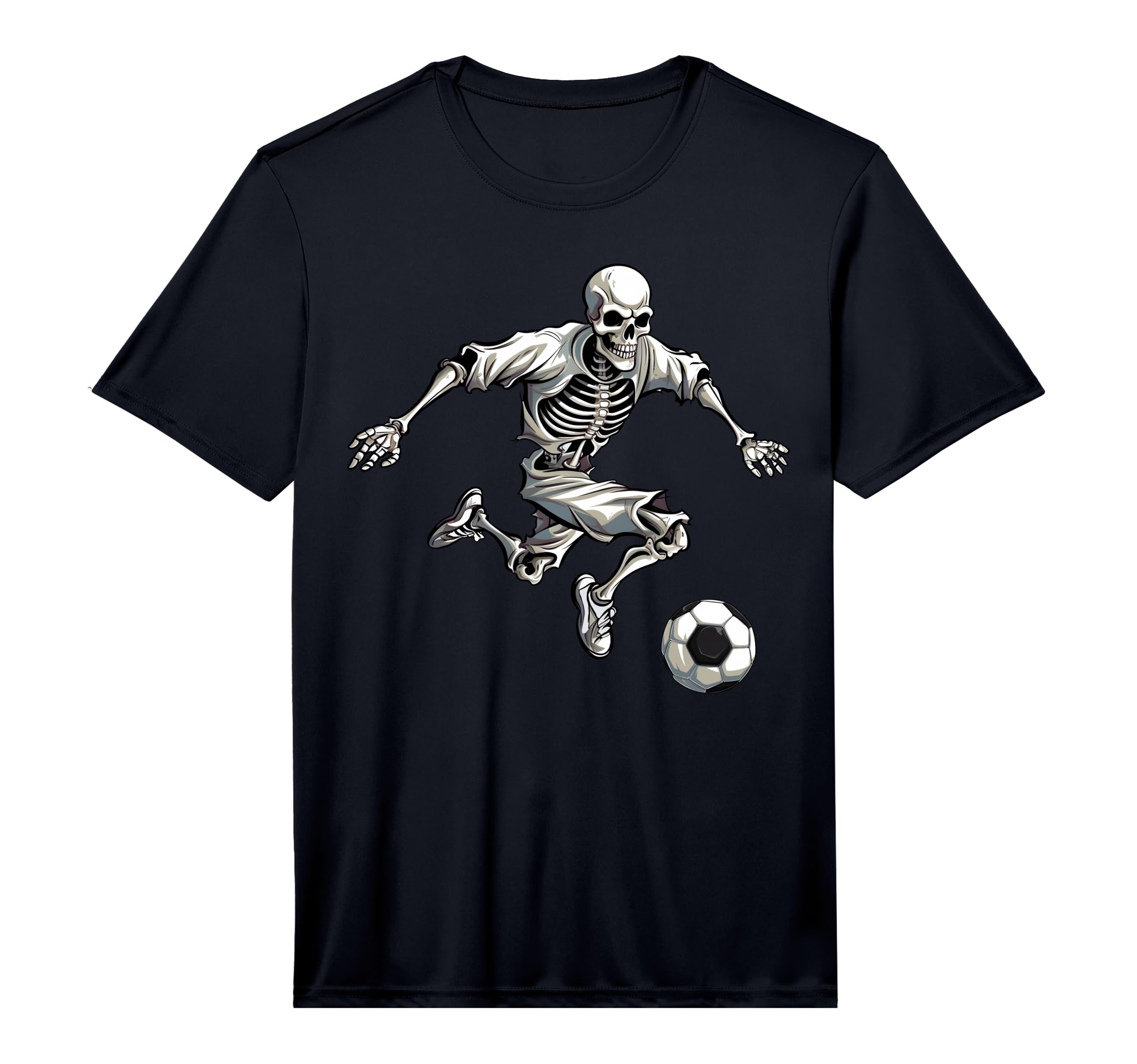 Soccer Skeleton Playing Soccer T-Shirt - Casual Everyday Wear Unisex - T-Shirt, Sweatshirt, Hoodie