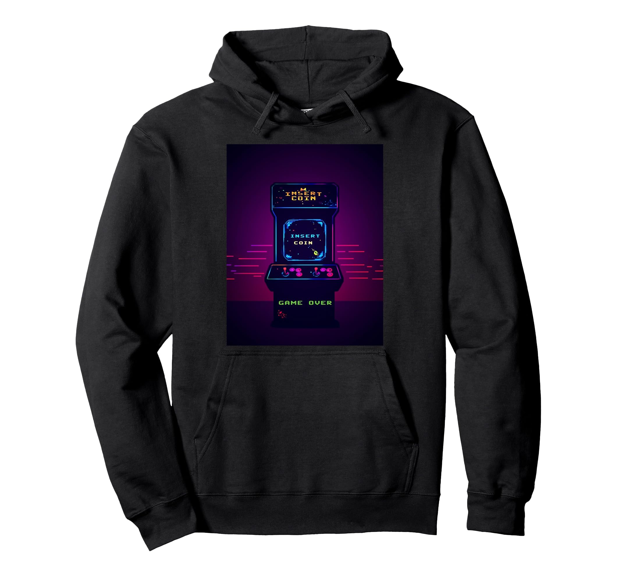 Gaming Arcade Game Over Play Player Hoodie - Novelty Apparel for Adults - T-Shirt, Sweatshirt, Hoodie