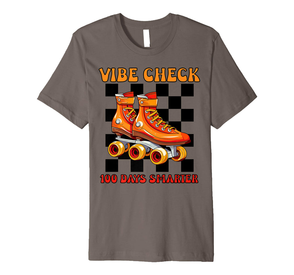 100 Days School Vibe Check 100 T-Shirt - Fun Novelty Design Men Women - T-Shirt, Sweatshirt, Hoodie