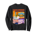 Four Corners National Monument Sweatshirt - Custom Art Print Unisex - T-Shirt, Sweatshirt, Hoodie