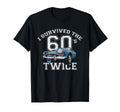 I Survived Sixties Twice Birthday T-Shirt - Aesthetic Graphic Unisex - T-Shirt, Sweatshirt, Hoodie