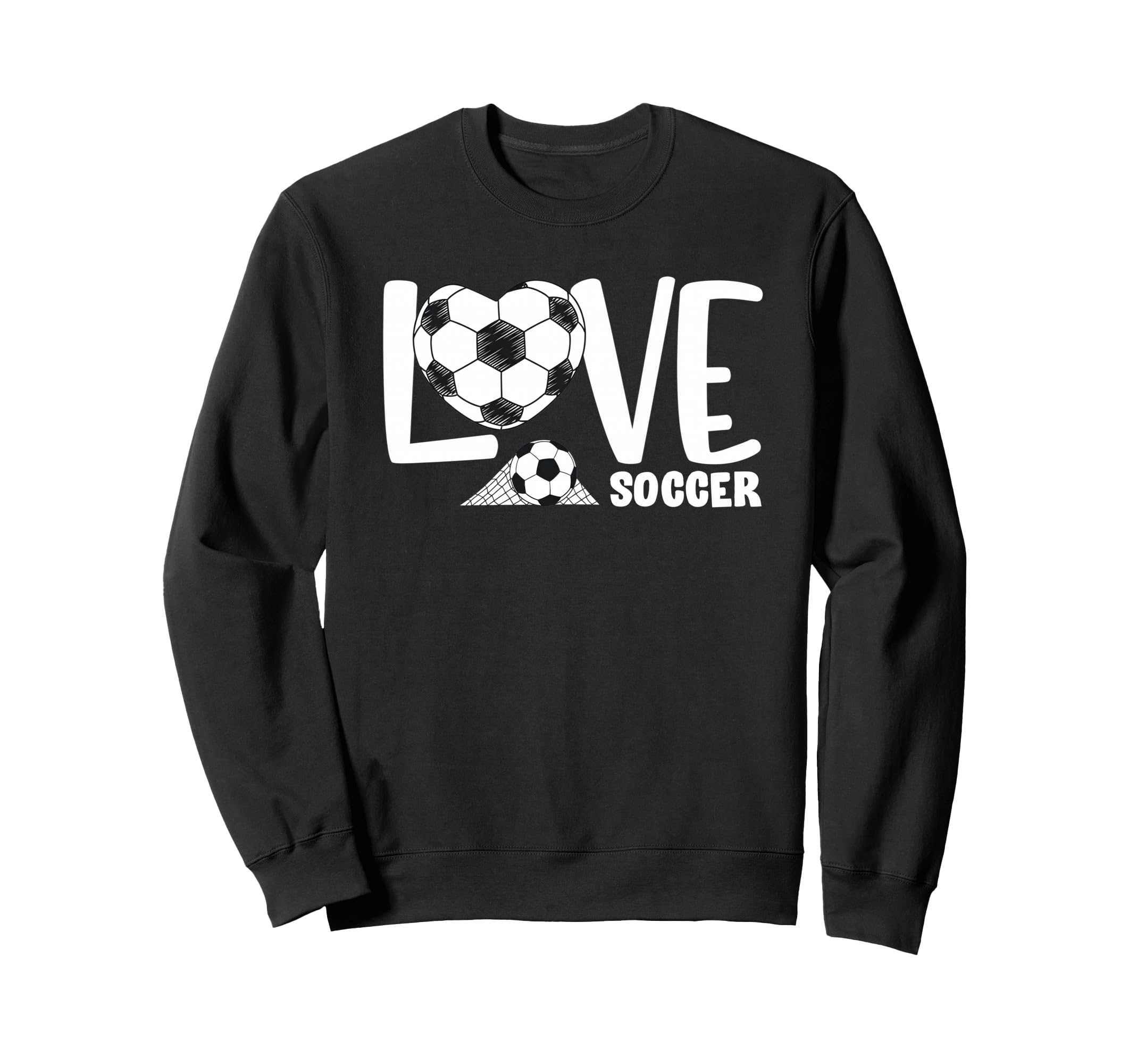 Love Soccer Player Ball And Sweatshirt - Casual Everyday Wear for Adults - T-Shirt, Sweatshirt, Hoodie