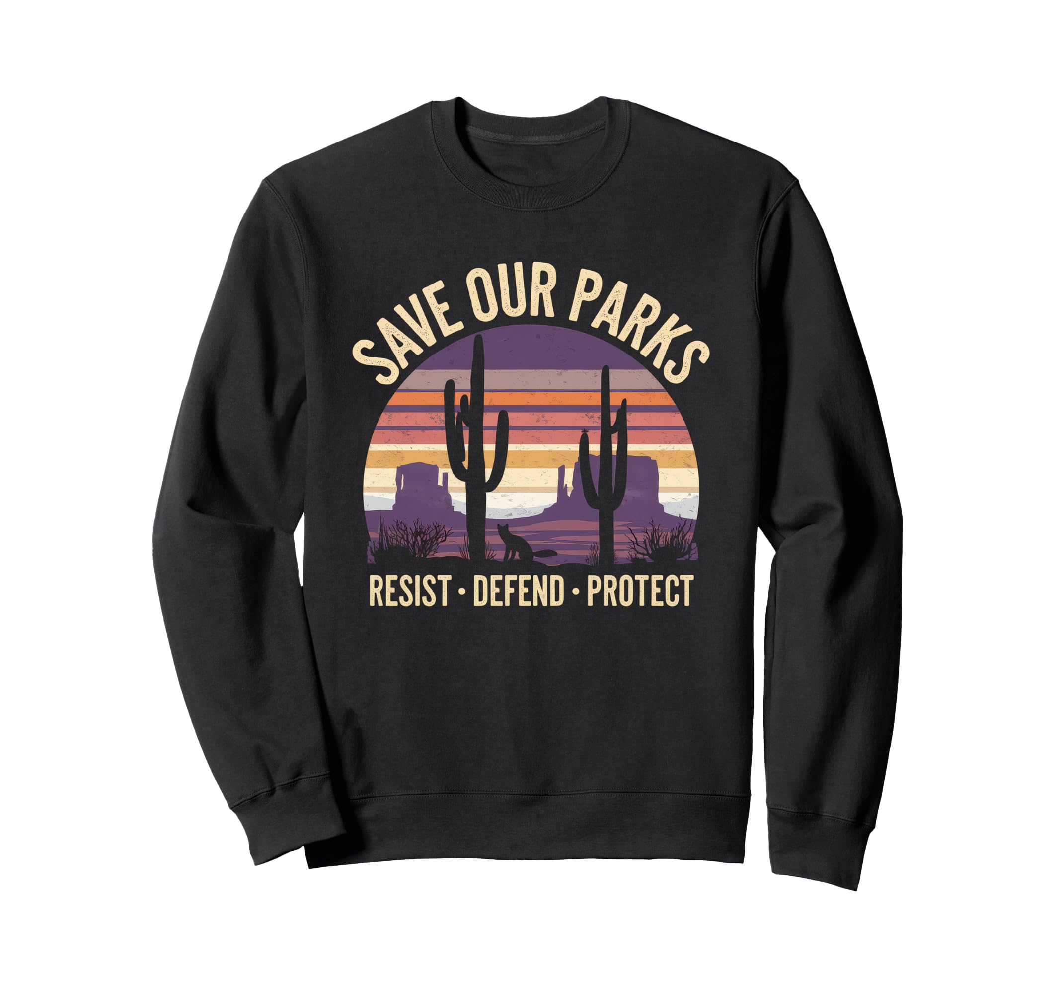 Save Our Parks Protect National Sweatshirt - Minimalist Print Men Women - T-Shirt, Sweatshirt, Hoodie