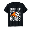 Shoot Your Goals Soccer Distressed T-Shirt - Minimalist Print Men Women - T-Shirt, Sweatshirt, Hoodie