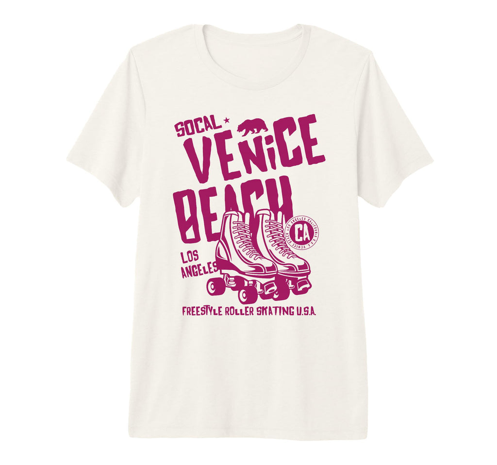 Venice Beach California Roller Skate Tri T-Shirt - Custom Art Print Unisex - T-Shirt, Sweatshirt, Hoodie