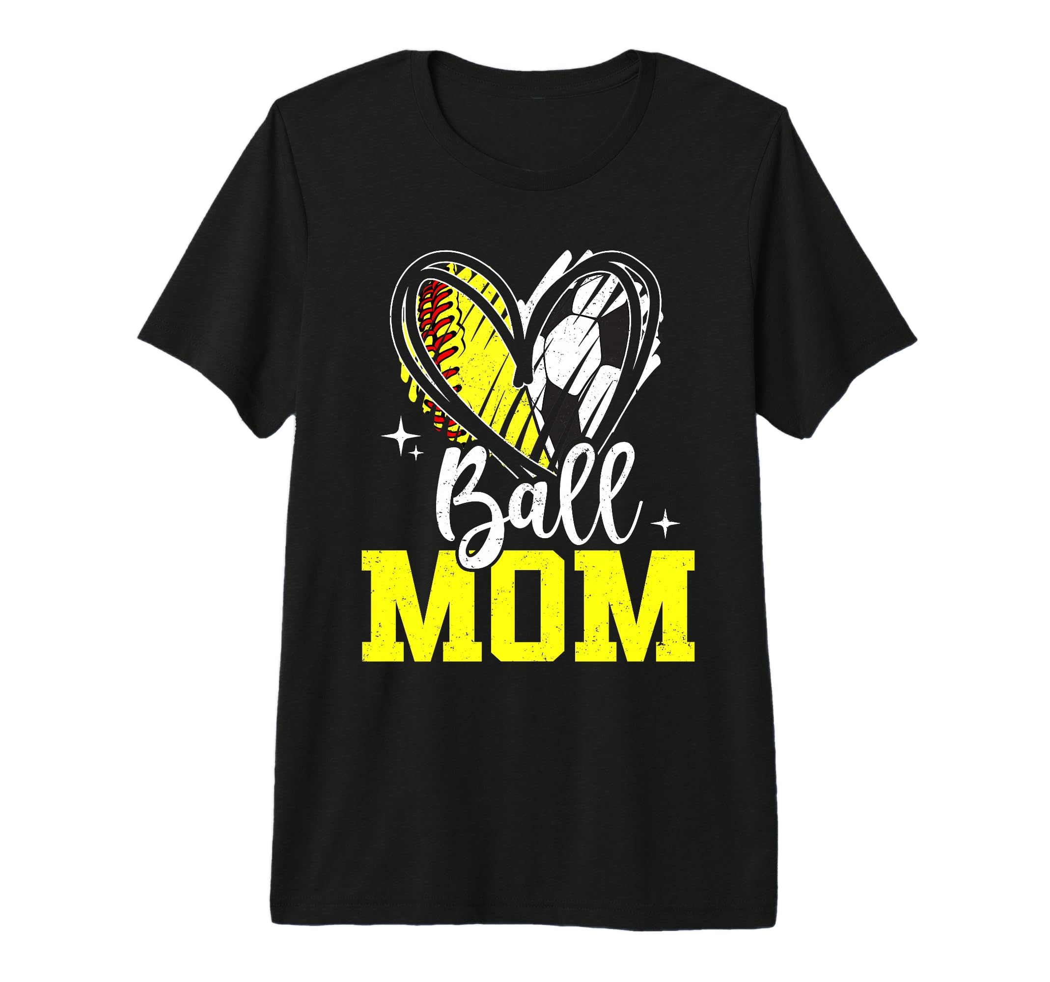 Ball Mom Softball Soccer Ball Mom T-Shirt - Minimalist Print Unisex - T-Shirt, Sweatshirt, Hoodie