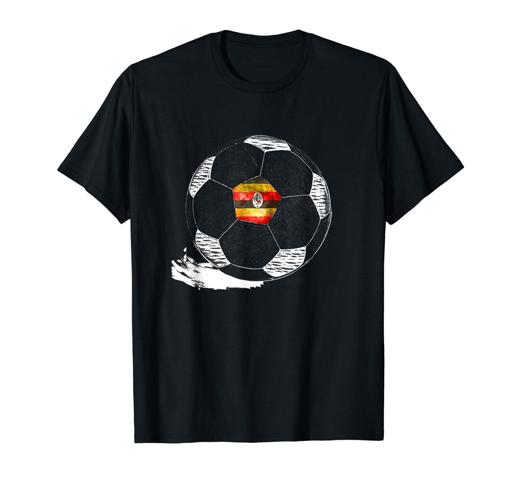 Soccer Uganda Flag Ugandans Pride T-Shirt - Casual Everyday Wear for Adults - T-Shirt, Sweatshirt, Hoodie