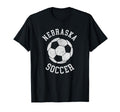 Nebraska Soccer Distressed 90S T-Shirt - Streetwear Style Men Women - T-Shirt, Sweatshirt, Hoodie