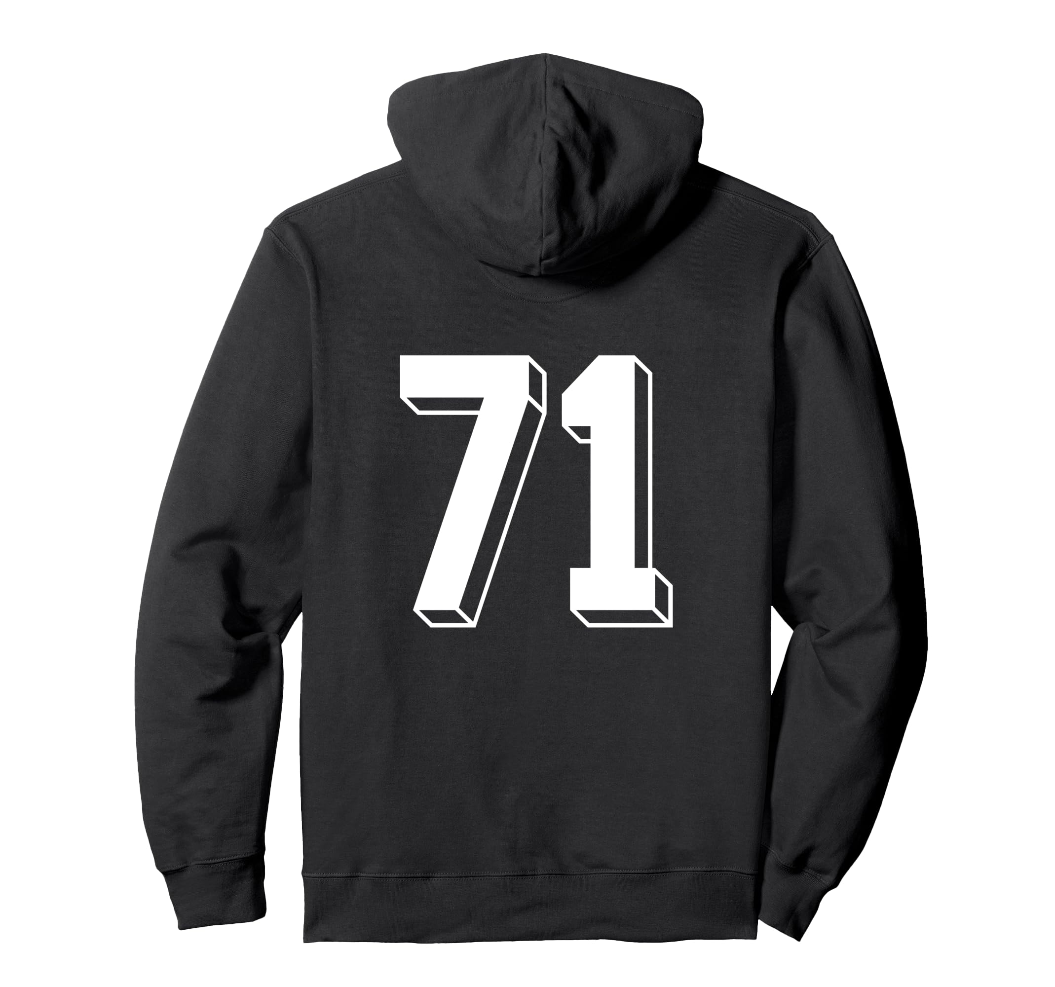 Number 71 Backside 80S 90S Team Jersey Hoodie - Unique Graphic Men Women - T-Shirt, Sweatshirt, Hoodie
