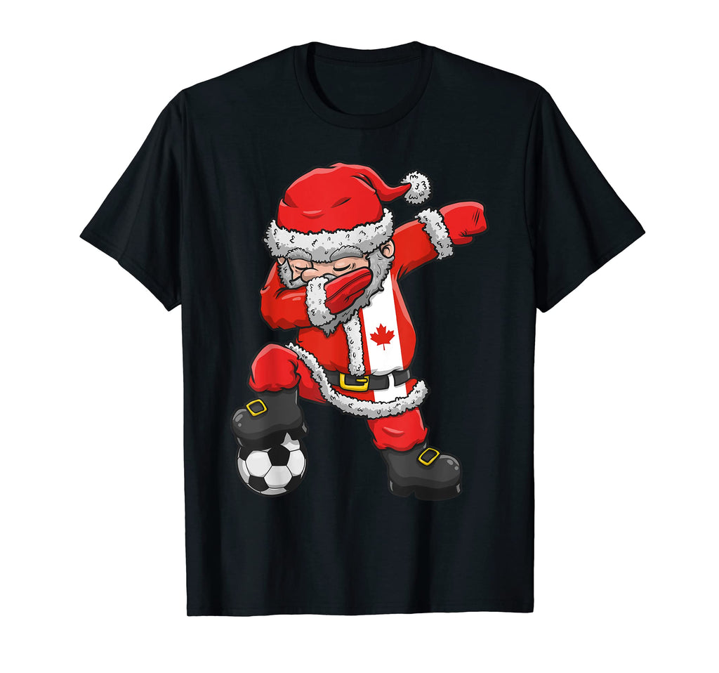 Soccer Dabbing Santa Canada Football T-Shirt - Trendy Graphic Unisex - T-Shirt, Sweatshirt, Hoodie