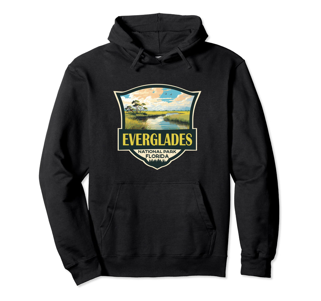 Everglades National Park Illustration Hoodie - Minimalist Print for Adults - T-Shirt, Sweatshirt, Hoodie