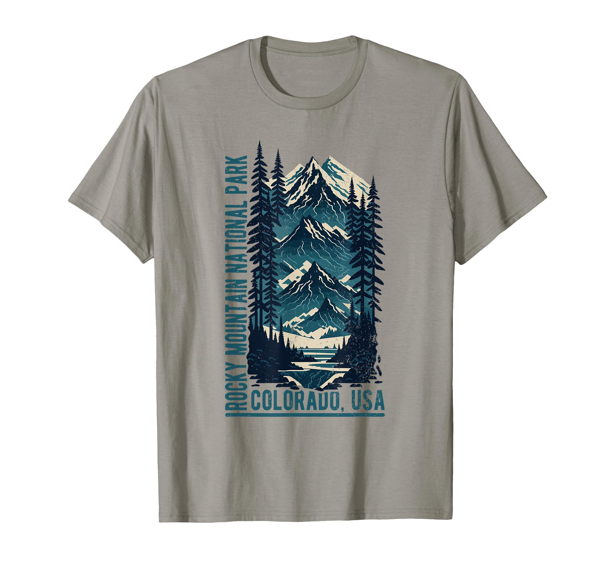 Rocky Mountain National Park Scenic T-Shirt - Minimalist Print Men Women - T-Shirt, Sweatshirt, Hoodie