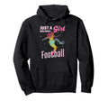 Just Who Loves Football Player Soccer Hoodie - Aesthetic Graphic Men Women - T-Shirt, Sweatshirt, Hoodie