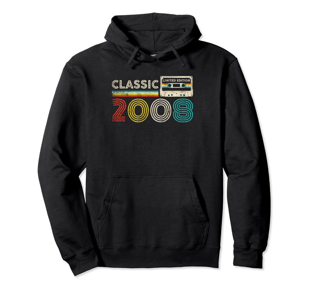 2008 Birthday 2008 Cassette Tape Hoodie - Novelty Apparel Men Women - T-Shirt, Sweatshirt, Hoodie