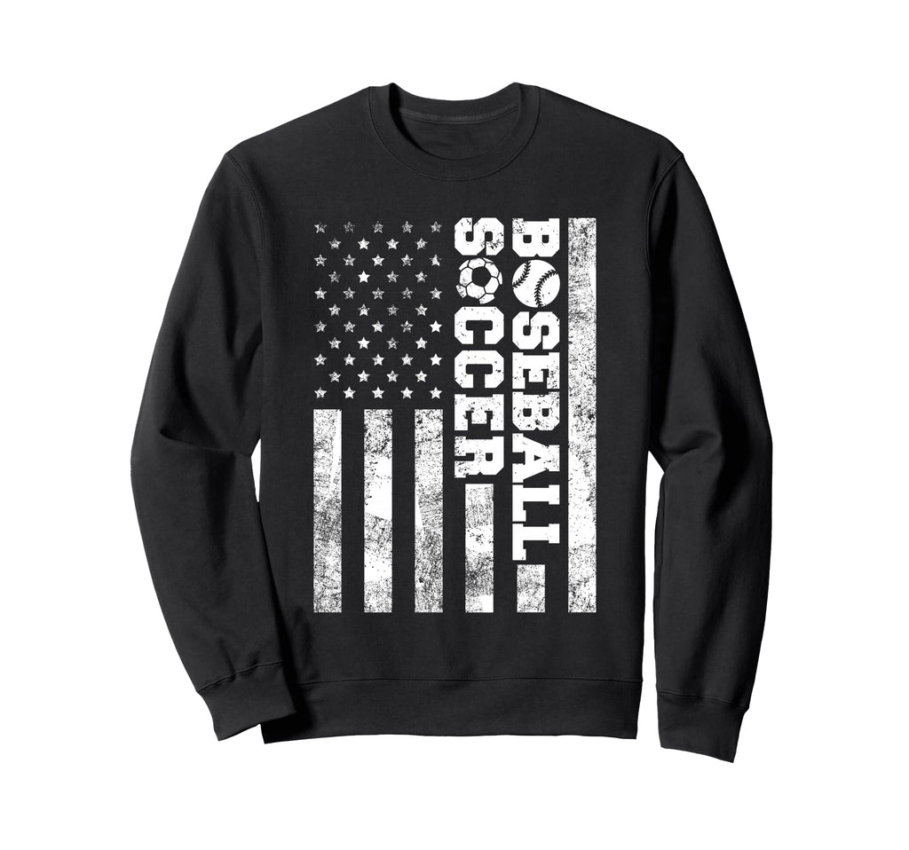 American Distressed Flag Funny Sweatshirt - Novelty Apparel for Adults - T-Shirt, Sweatshirt, Hoodie