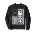 American Distressed Flag Funny Sweatshirt - Novelty Apparel for Adults - T-Shirt, Sweatshirt, Hoodie