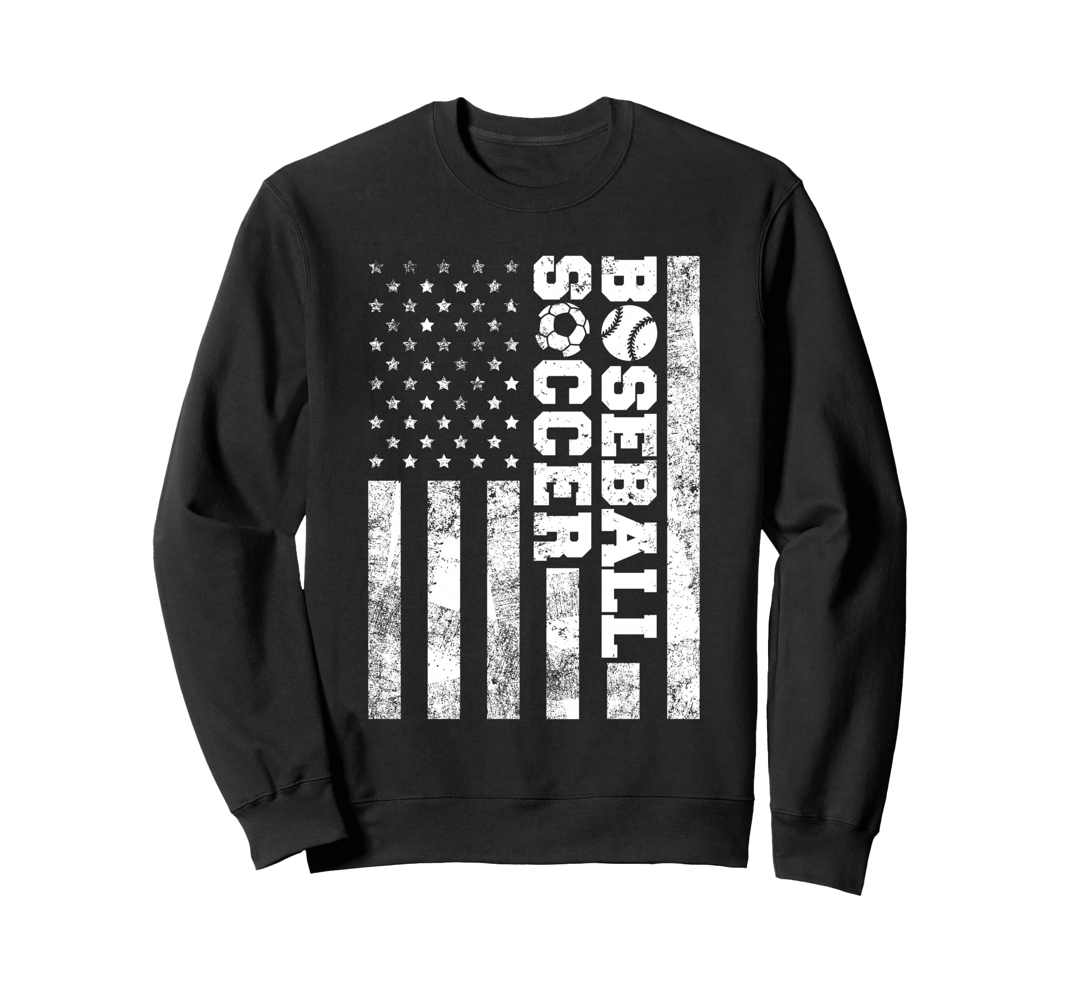 American Distressed Flag Funny Sweatshirt - Novelty Apparel for Adults - T-Shirt, Sweatshirt, Hoodie