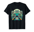 Halloween Skeleton Goalie Soccer T-Shirt - Trendy Graphic for Adults - T-Shirt, Sweatshirt, Hoodie