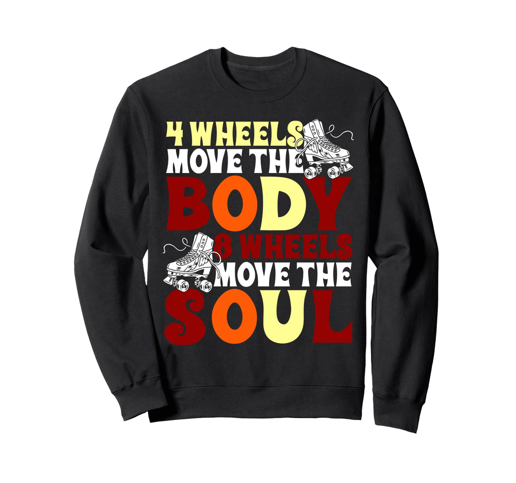 Roller Skating Skate 1970S 4 Wheels Sweatshirt - Trendy Graphic for Adults - T-Shirt, Sweatshirt, Hoodie