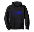 Heartbeat Cassette Tape Hoodie - Fun Novelty Design Men Women - T-Shirt, Sweatshirt, Hoodie