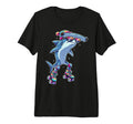 Funny Hammerhead Shark Roller Skates T-Shirt - Custom Art Print for Adults - T-Shirt, Sweatshirt, Hoodie