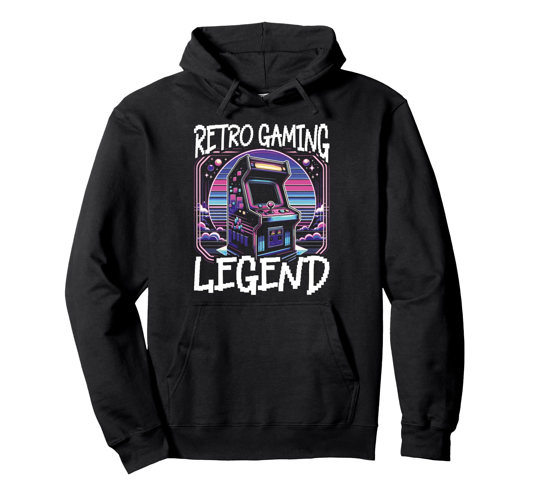 80S Arcade Nostalgia Pixel Art Video Hoodie - Minimalist Print for Adults - T-Shirt, Sweatshirt, Hoodie