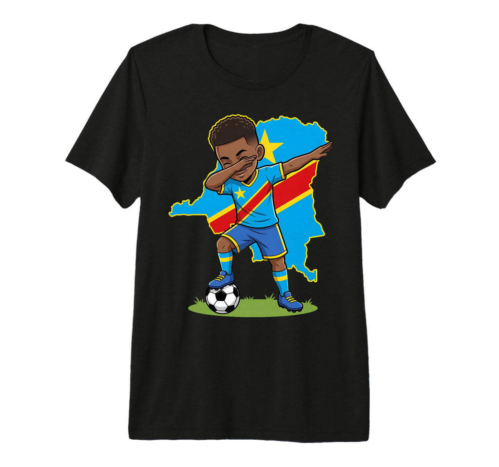 Dr Congo Soccer Dab Flag Football Tri T-Shirt - Unique Graphic Men Women - T-Shirt, Sweatshirt, Hoodie