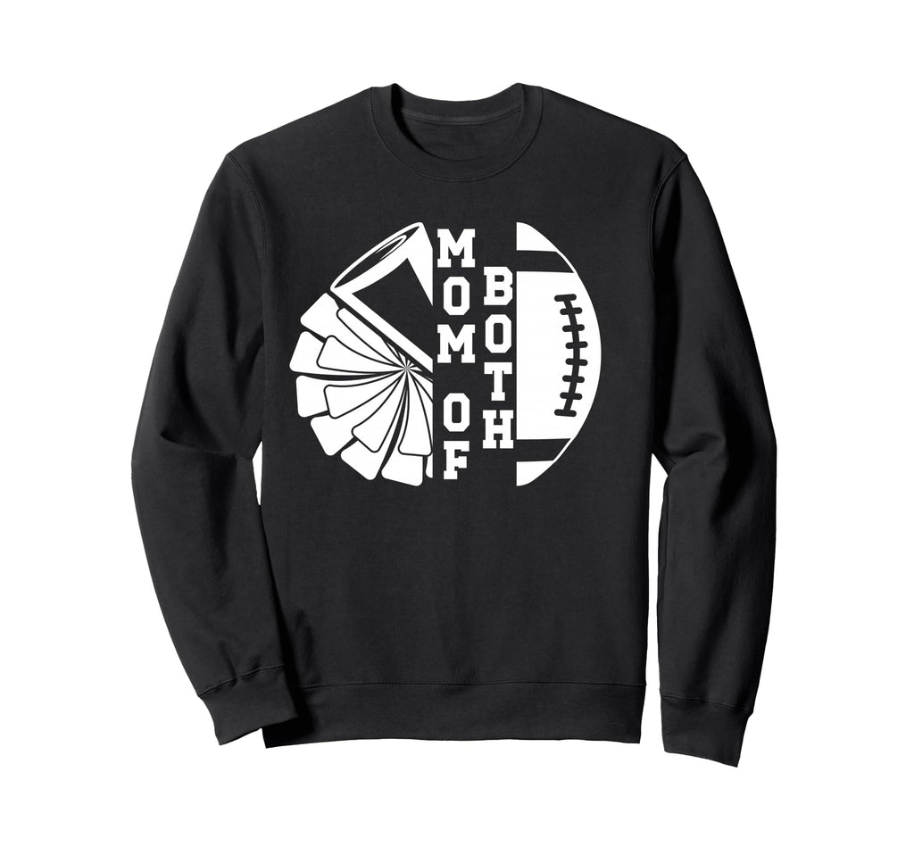 Mom Both Proud Football And Sweatshirt - Casual Everyday Wear Men Women - T-Shirt, Sweatshirt, Hoodie
