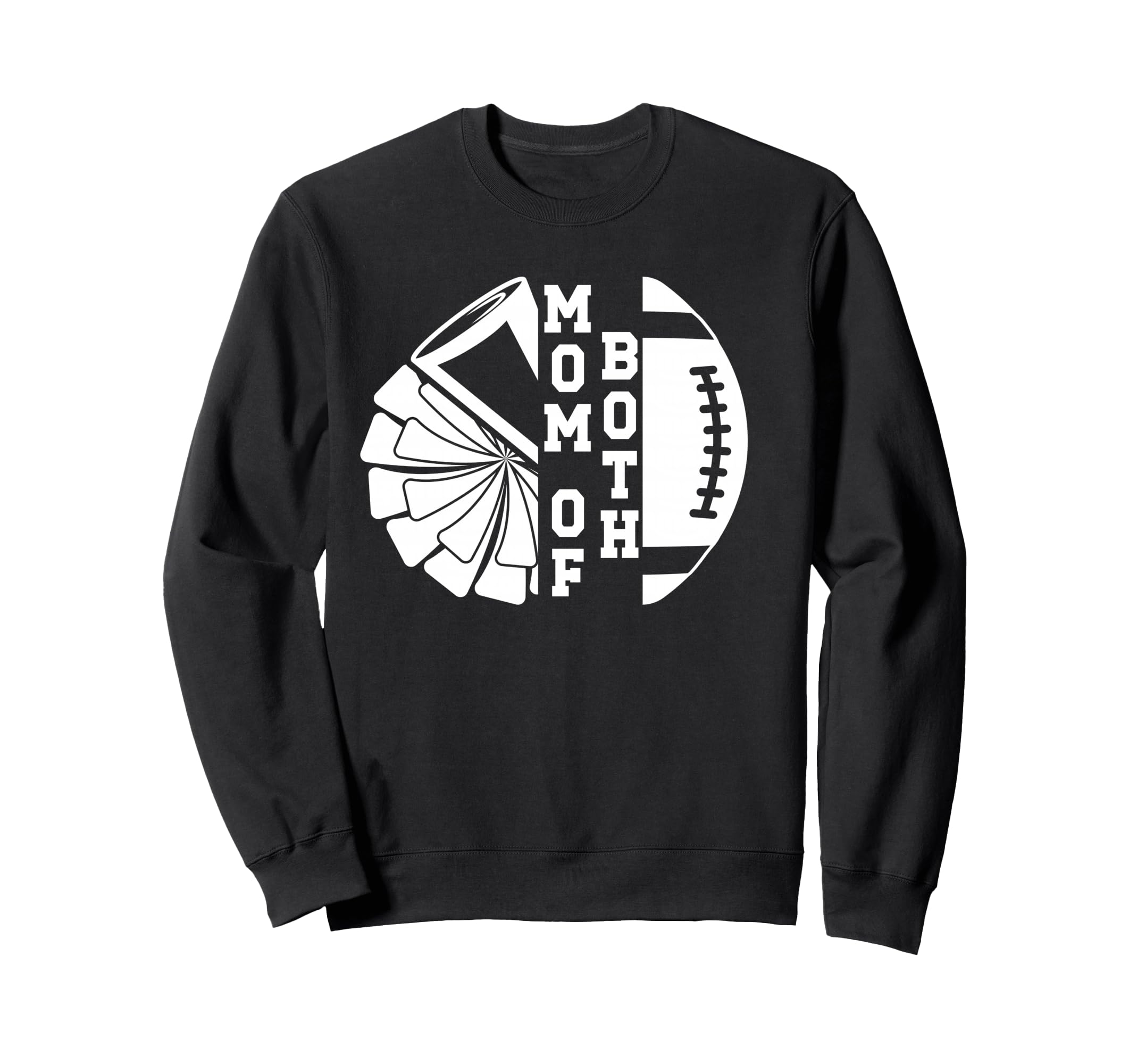 Mom Both Proud Football And Sweatshirt - Casual Everyday Wear Men Women - T-Shirt, Sweatshirt, Hoodie