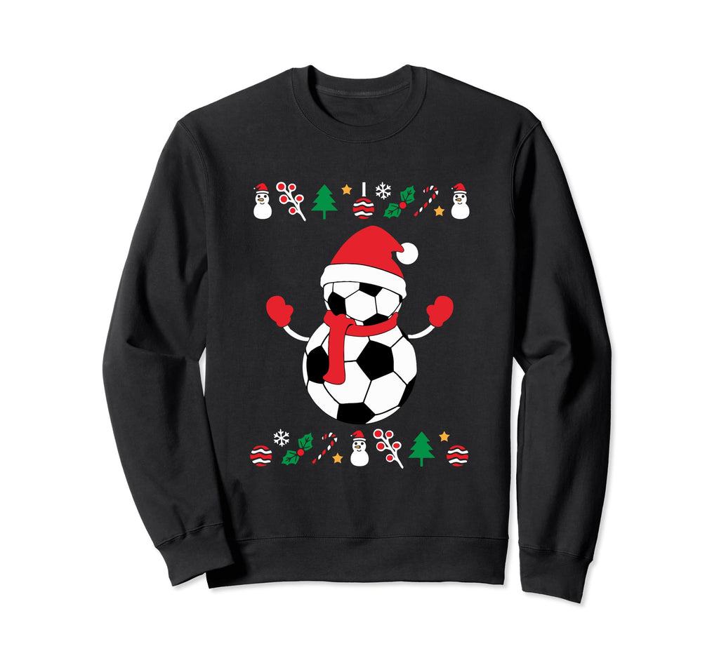 Santa Soccer Sports Ball Lights Sweatshirt - Custom Art Print Unisex - T-Shirt, Sweatshirt, Hoodie