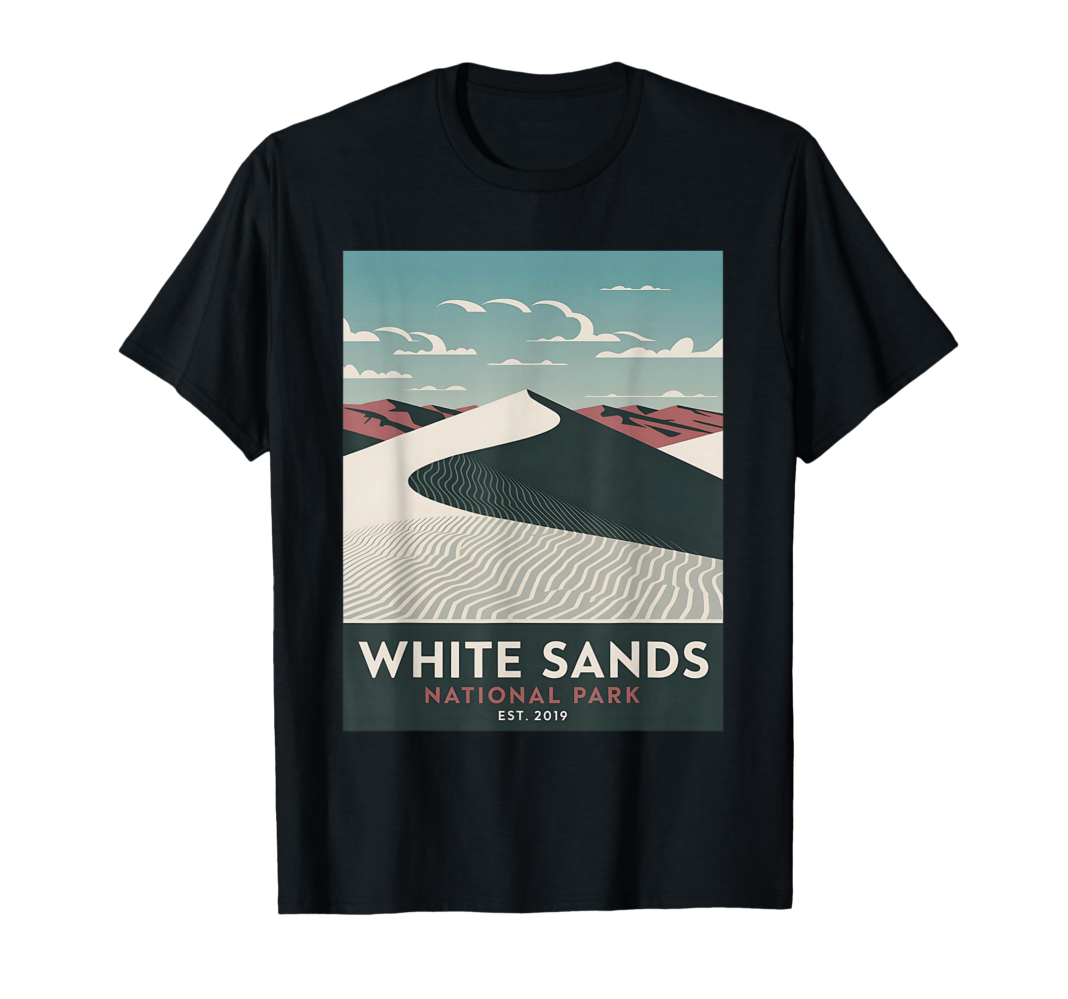 White Sands National Park Camping T-Shirt - Custom Art Print for Adults - T-Shirt, Sweatshirt, Hoodie