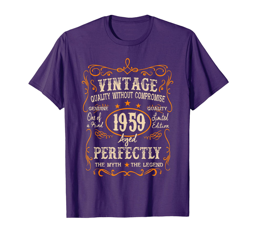66Th Birthday 66 Years Mens Gift 1959 T-Shirt - Custom Art Print Men Women - T-Shirt, Sweatshirt, Hoodie