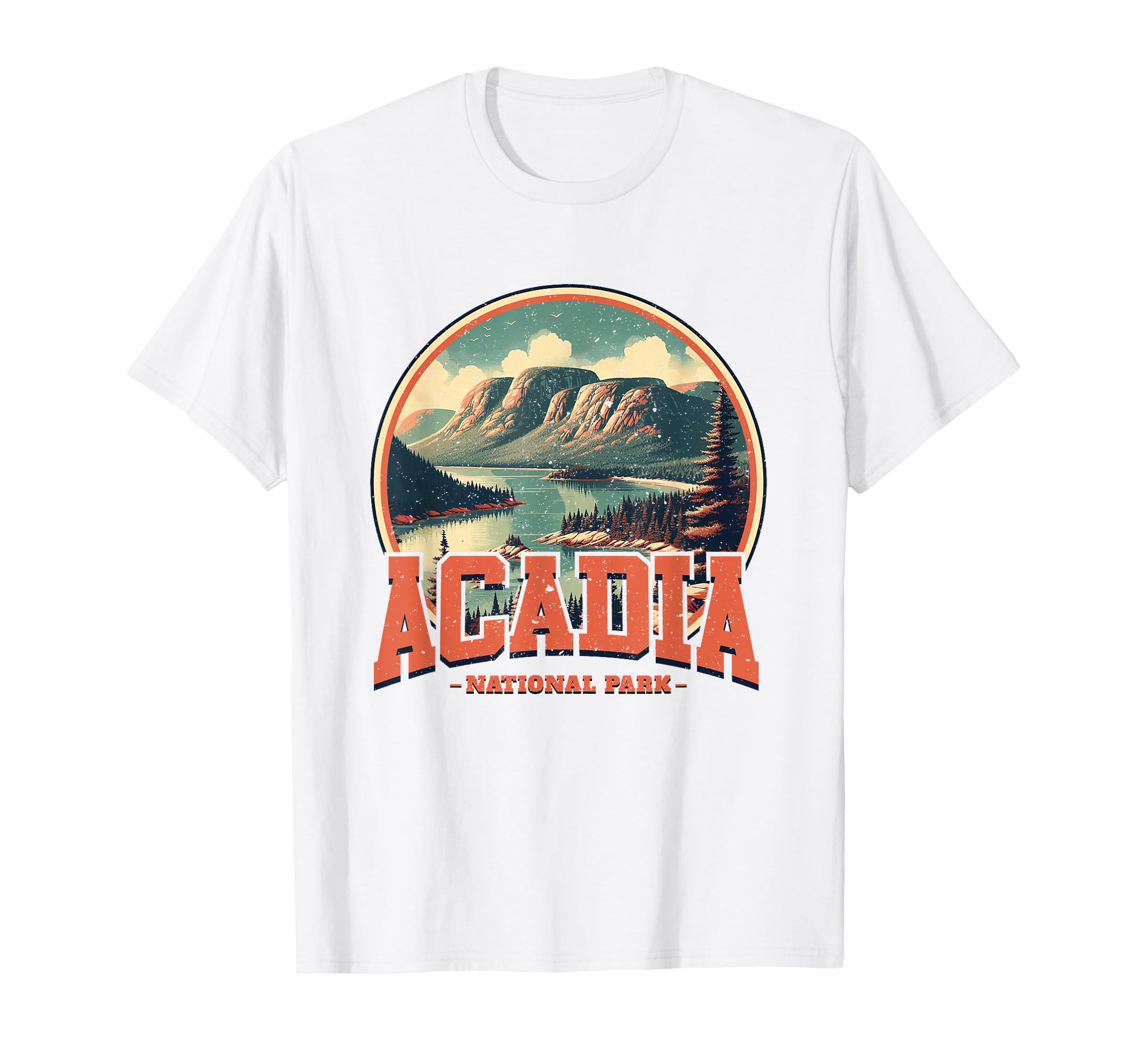 Acadia National Park Sports Text T-Shirt - Minimalist Print for Adults - T-Shirt, Sweatshirt, Hoodie