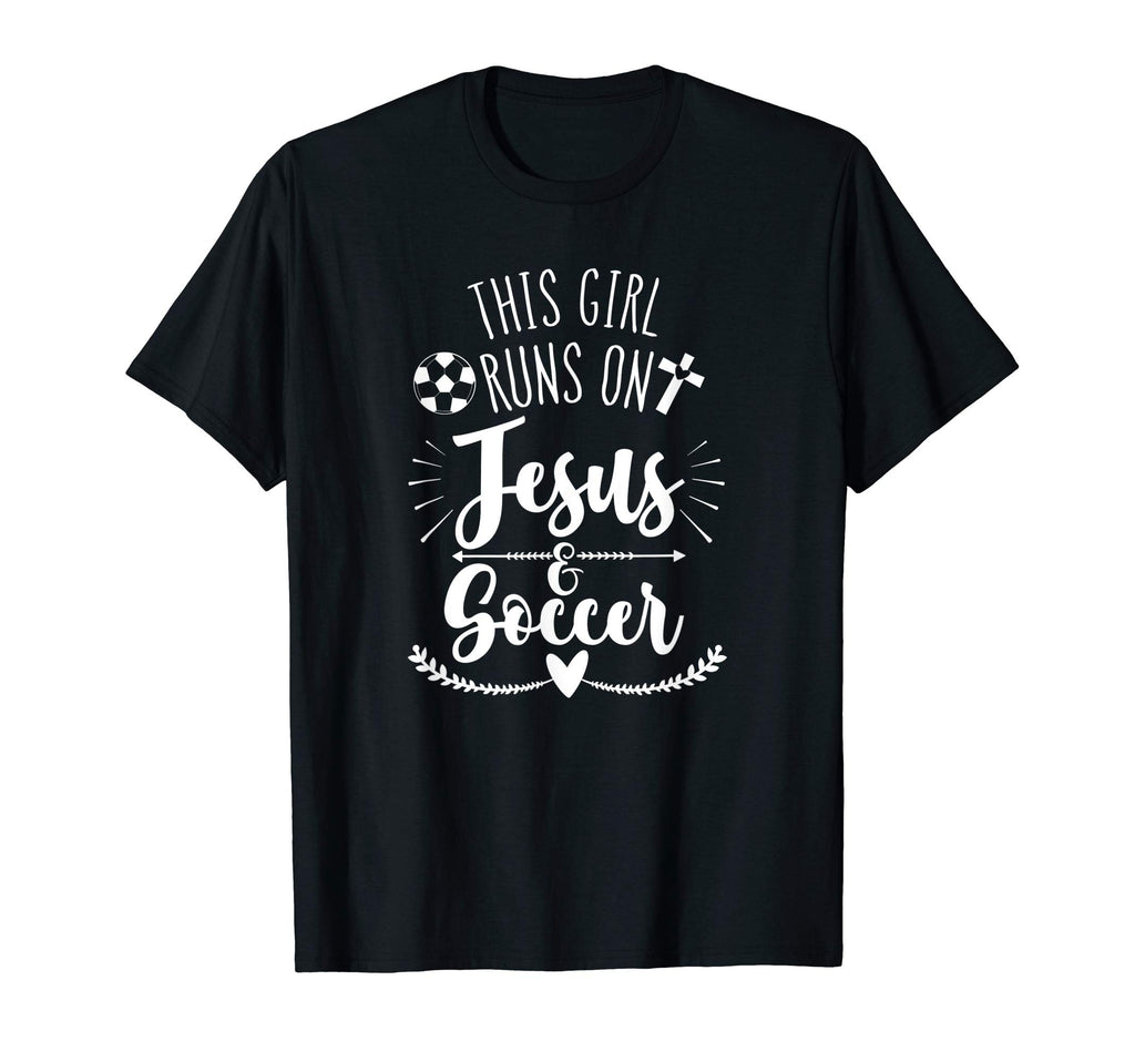 This Runs Jesus Soccer T-Shirt - Novelty Apparel for Adults - T-Shirt, Sweatshirt, Hoodie