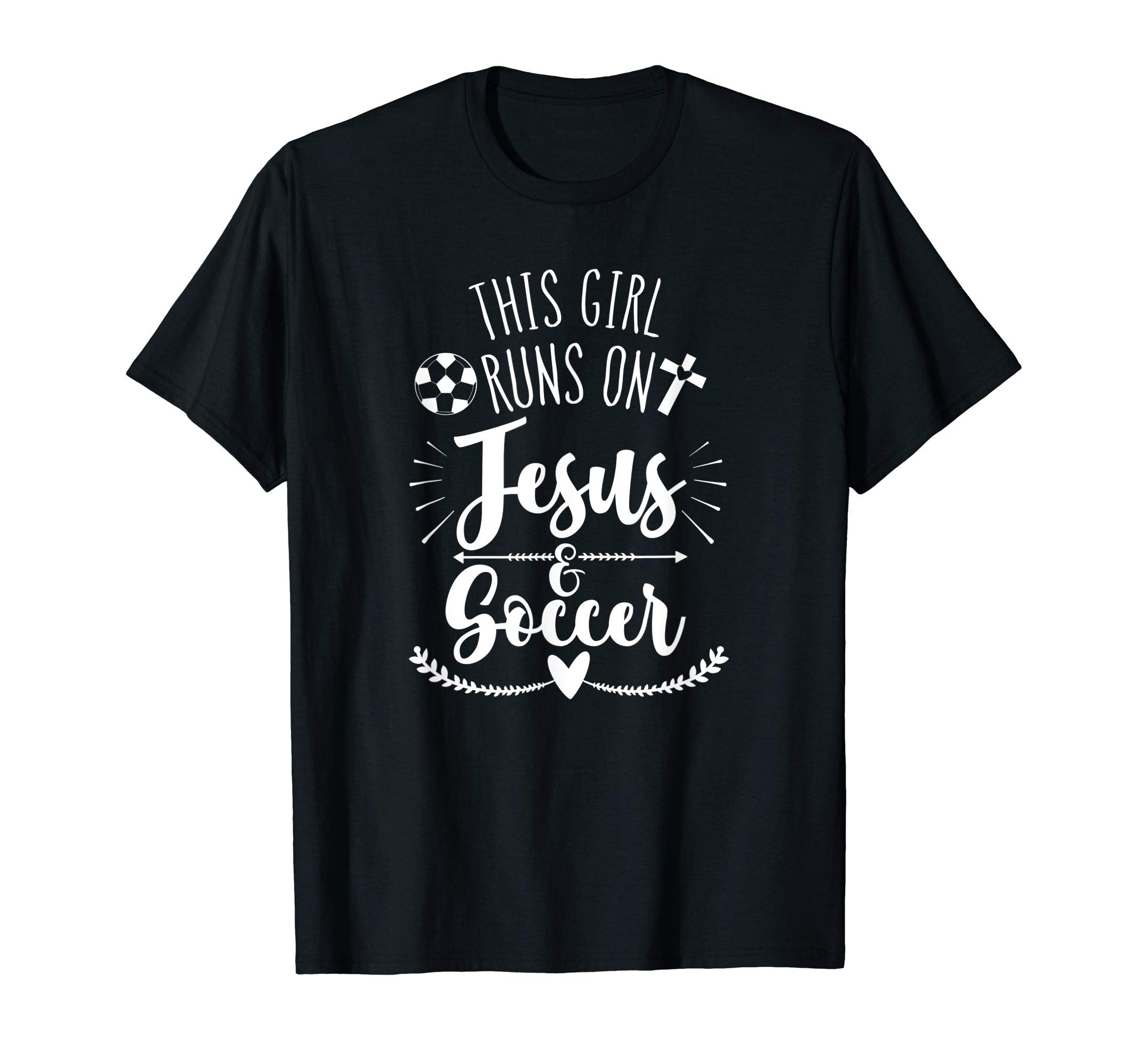 This Runs Jesus Soccer T-Shirt - Novelty Apparel for Adults - T-Shirt, Sweatshirt, Hoodie