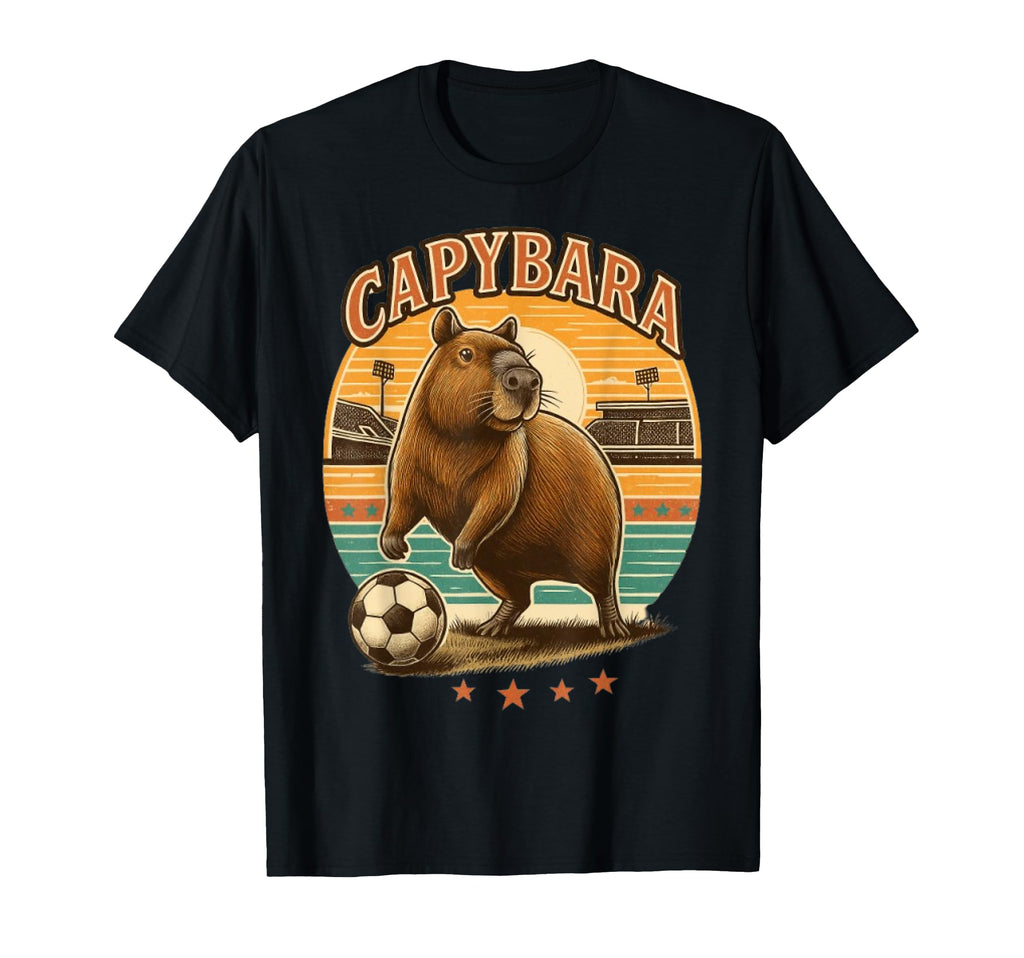 Capybara Soccer T-Shirt - Fun Novelty Design Men Women - T-Shirt, Sweatshirt, Hoodie