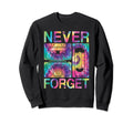 Never Forget 80S 90S Cassette Tape Sweatshirt - Unique Graphic Men Women - T-Shirt, Sweatshirt, Hoodie