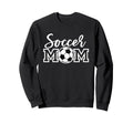 Soccer Mom White Sports Mom Game Day Sweatshirt - Aesthetic Graphic Unisex - T-Shirt, Sweatshirt, Hoodie